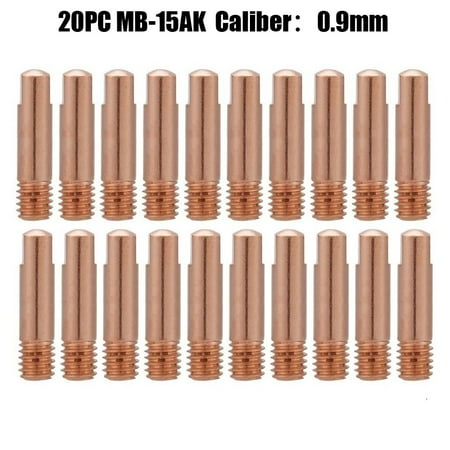 

BAMILL 20PC Tip Gas Nozzle MB-15AK M6*25mm Welding Torch Contact Contact Tip Gas Nozzle