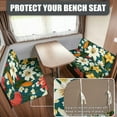 thumbnail image 2 of Uorisanigo RV Dinette Cushions Covers Washable Tropical Flowers Print Camper Seat Cushion Slipcovers for RV Camper Loveseat Sofa Chair Covers with Car Bench 1 Backrest Cover & 1 Bench Cover, 2 of 7