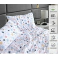 thumbnail image 3 of 100% Cotton Sheets Queen Size Set, 4 Pieces, Soft & Breathable Percale Weave Bedding, Deep Pocket 16", Hotel Standard, Crisp Cool Feeling, Durable, Perfect Floral Bed Sheet, Fault Star, 3 of 6