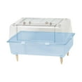 thumbnail image 3 of Vaveren Clear Hamster Cage Cute Small Pets Habitat Pet Enclosure Mice Hedgehog Rats blue, 3 of 8