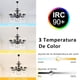 thumbnail image 5 of Lámpara de techo moderna, Lámparas de cristal de 6 luces, Adecuada para decoración de techo interior en sala de estar, Dormitorio, Cocina, Comedor (Negro), 5 of 9