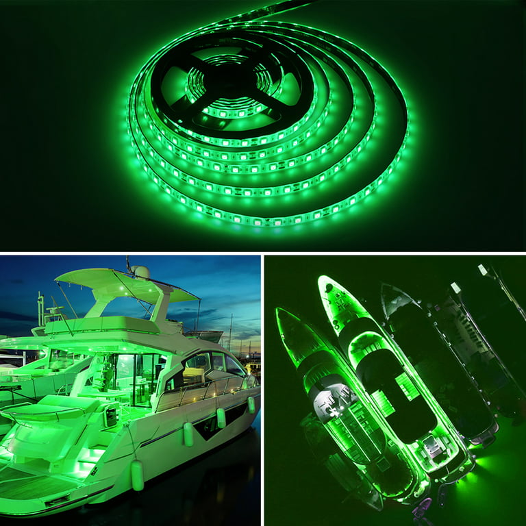 Obcursco Pontoon LED Light Strip, Waterproof Marine LED Light Boat Interior  Light Boat Deck Light for Night Fishing. Ideal for Pontoon and Fishing