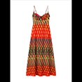 thumbnail image 2 of Vestido Plisado Informal Sin Mangas con Tirantes y Cuello en V para Mujer Rojo S, 2 of 10