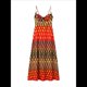 thumbnail image 2 of Vestido Plisado Informal Sin Mangas con Tirantes y Cuello en V para Mujer Rojo S, 2 of 10