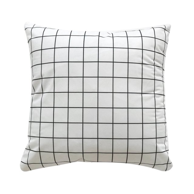 Patrón de rejillas Durable transpirable almohada cojín funda coche hogar
