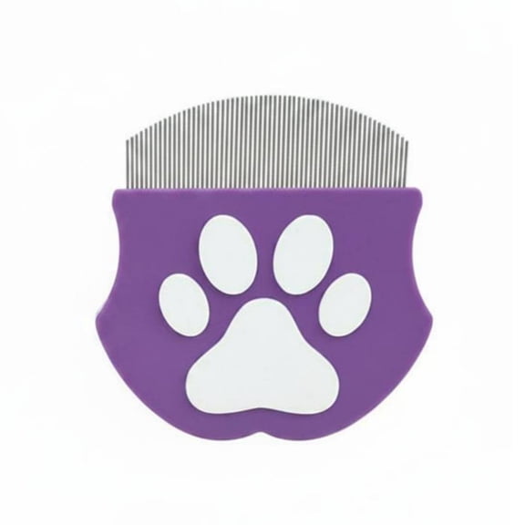 EHJRE Tear Stain Comb Facial Grooming Tool Fine Dense Teeth Curved Head for Sensitive Eye Area Dogs and Cats