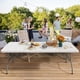 thumbnail image 2 of Mesa Plegable 1.80 Metros Portatil Comedor para Jardin Plegable Mesa De Plastico Resistente Tipo Portafolio Tablon de Trabajo Multiusos Comedor Grande para Jardin, 2 of 16