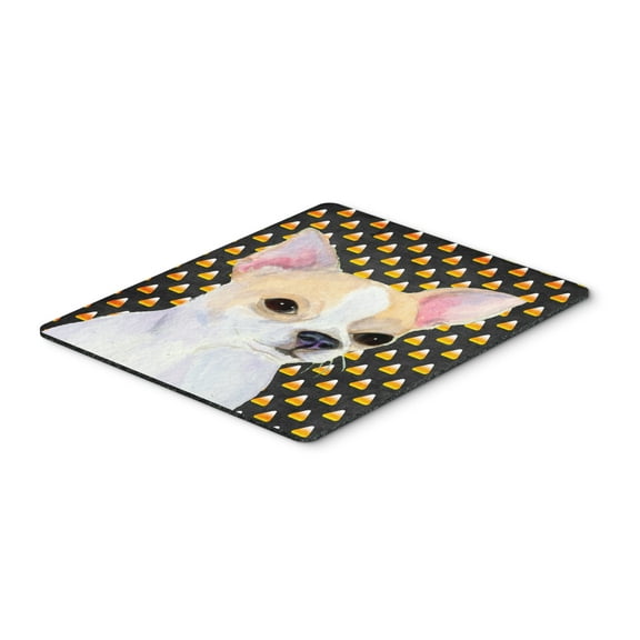 Carolines Treasures SS4267MP "Chihuahua Candy Corn Halloween Portrait Mouse Pad Hot Pad or Trivet" Large multicolor