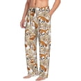 thumbnail image 6 of Salouo Autumn Fox with Brown Plants Print Pajama Pants for Men, Lounge Pants Elastic Waistband Casual Men's sleepwear Loungewear Sleep Pajama Pant -X-Large, 6 of 7