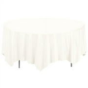Way to Celebrate Better Than Linen Octy-Round Table Cover, 2 count, White