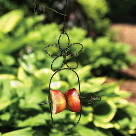 Ancient Graffiti Flower Fruit Spear Hanging Decorative Bird Feeder