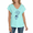1-Blue, variant on Women V Neck Cute Puppy Sketch Tee Shirt Funny Line Art Dog Graphic Top Short Sleeve Relaxed Fit Summer Casual Blouse