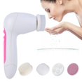 thumbnail image 1 of Garosa 5 in 1 Multi-functional Electric Face Cleansing Instrument Pore Cleaner Brush Massager (Pink), Face Cleansing Massager, Pore Cleansing Instrument, 1 of 8