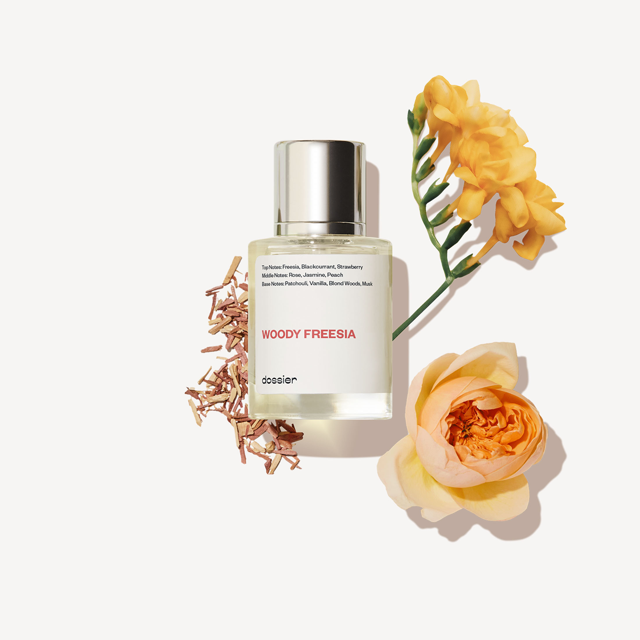 Dossier Woody Freesia Eau De Parfum, Inspired by Armani’s Sì, Perfume for Women, 1.7 oz