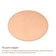 thumbnail image 3 of Uxcell Pure Copper Sheet, 4 5/16" x 0.04" 18 Gauge T2 Copper Metal Round Plate, 3 of 5
