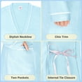 thumbnail image 5 of Catalonia Lightweight Ladies Bathrobe, Long Summer Robe with Pockets,Soft Summer Robes for Women, Kimono Gift for Her, Blue, 5 of 7