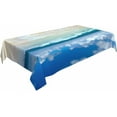 thumbnail image 3 of Ocean Beach Tablecloth Decor Clouds Coast Sky Wave Sunny Scenic Table Cloth Dining Room Kitchen Table Cover 60" X 84" Oblong/Rectangle, 3 of 6