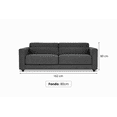 thumbnail image 2 of Love Seat Vendetta tapizado para 2 personas, color gris — Remates MX, 2 of 2