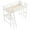 White, variant on Demi Bonn Loft Bed Twin Size, Solid Wood Loft Bed with Desk Angled and Built-in Ladder, Modern Wooden Playhouse Bed Frame, Brown