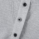 thumbnail image 5 of Ceisia Men's Oversize Waffle-Knit Henley-Neck Long-Sleeve Top Multi-Solid for Summer Gift, 5 of 8