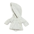 thumbnail image 3 of Sudadera con capucha de tela para muñecas de 1 a 12 pulgadas Gris, 3 of 9