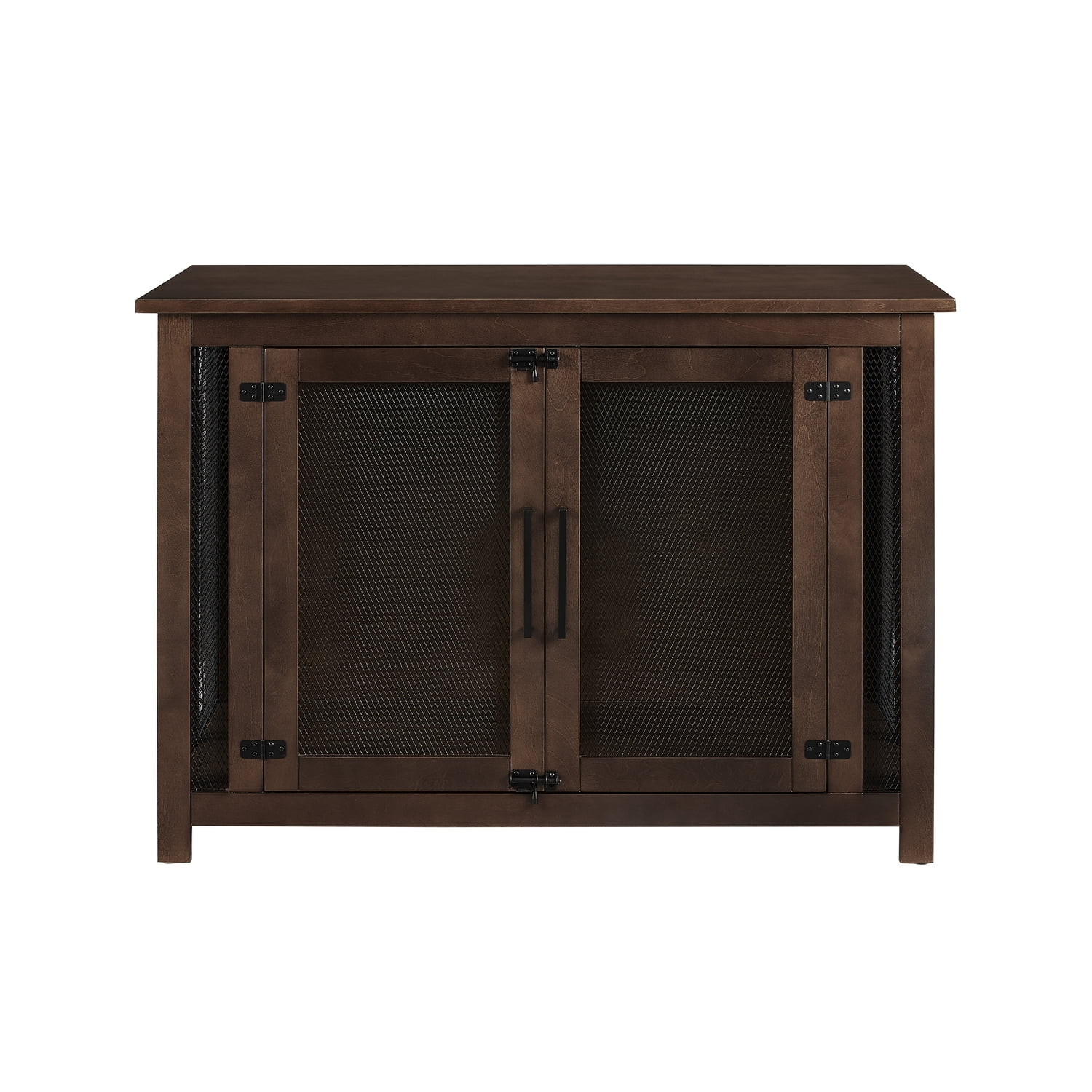 Crosley Furniture Dane Credenza Console Table Dog Crate Kennel for Pets