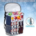 thumbnail image 5 of GASTROPOD Insulated Cooler Backpack Outdoor-Leak Proof Backpack Cooler 20 Cans,Waterproof Lightweight Cooler Bag for Travel Camping Beach Lunch (Navy), 5 of 8