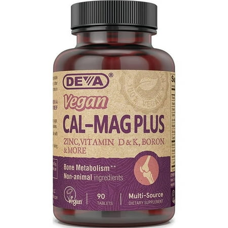 UPC 895634000034 product image for Deva Vegan Vitamins Calcium  Magnesium Plus 90 Tablets | upcitemdb.com
