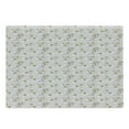 thumbnail image 1 of Floral Cutting Board, Repetitive Mosaic Tile Pattern of Freesia Flowers Romantic Theme, Decorative Tempered Glass Cutting and Serving Board, Large Size, Pale Ceil Blue White, by Ambesonne, 1 of 1