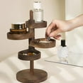 thumbnail image 6 of Rotating Wooden Storage Rack, Multi-layer Desktop Organizer, Jewelry Key Holder, Compact Home Decor, 6 of 8