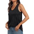 thumbnail image 2 of Women'S Dressy Business Casual Tank Tops Summer Sleeveless Trendy Blouses Flowy Work Shirts Black S, 2 of 8