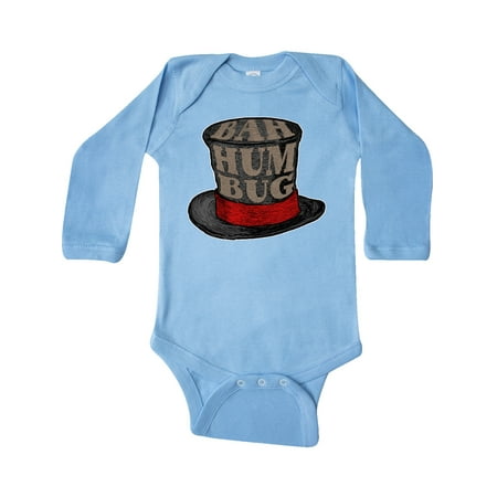 

Inktastic Scrooge s Top Hat Bah Humbug Gift Baby Boy or Baby Girl Long Sleeve Bodysuit