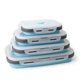 thumbnail image 1 of 4 Pcs Silicone Food Containers Lunch Storage Box Set Bento Box Bpa Free Microwave Safe Dishwasher, 1 of 5