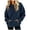Navy, variant on Vivianyo HD Women's Winter Crew Neck Pullover Sweatshirt, Drop Shoulder Long Sleeve Solid Daily Sweat Tops with Front Kangaroo Pocket for Women, Women's Navy, Sizes S-2XL