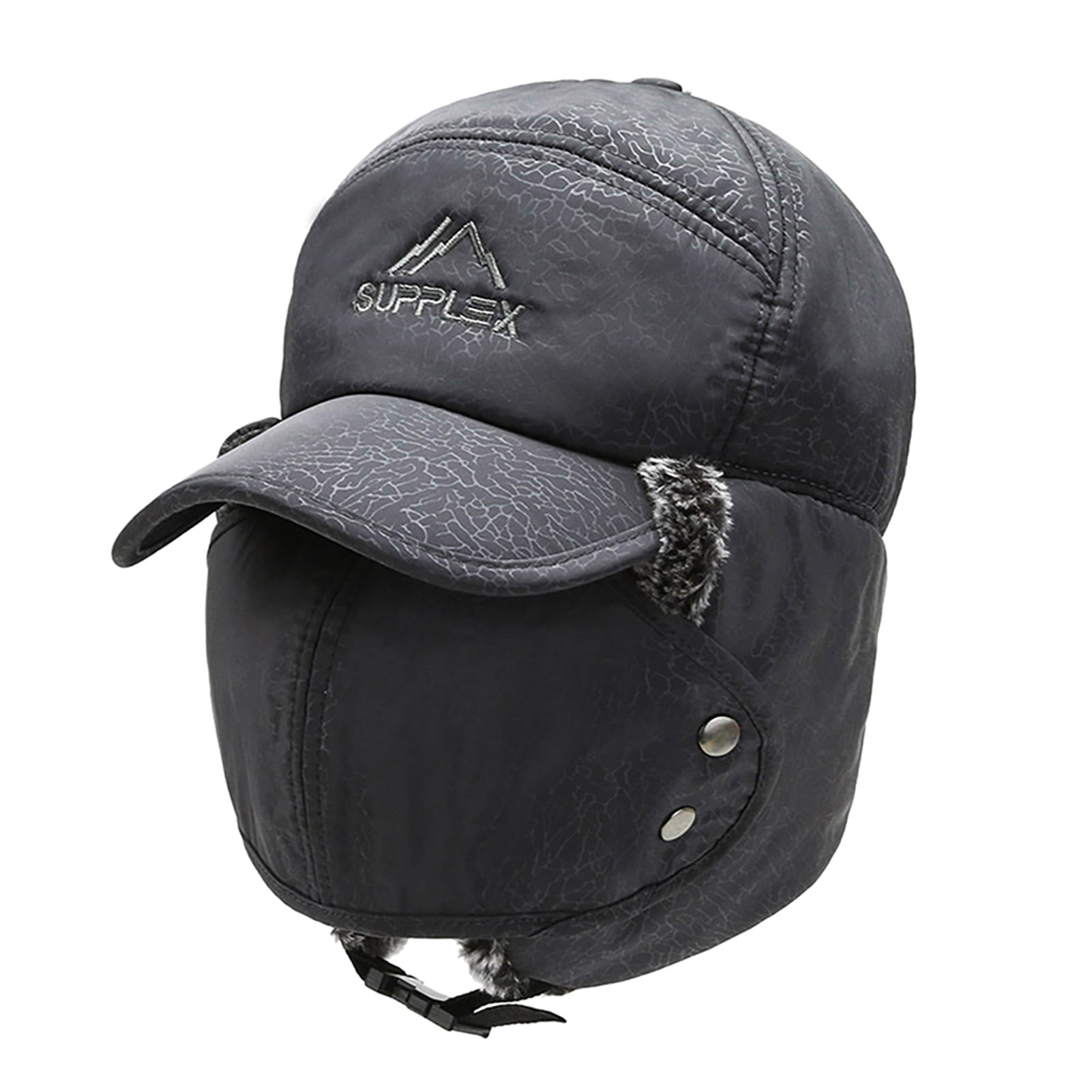 Mens Unisex Winter Thicken Camo Warm Windproof Earmuff Hat Adjustable Cap 