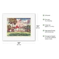 thumbnail image 2 of Midsummer at Mount Vernon - President George Washington’s Home - United Air Lines - Vintage Airline Travel Poster by Joseph Fehér c.1948 - Fine Art Rolled Canvas Print 11in x 14in, 2 of 4