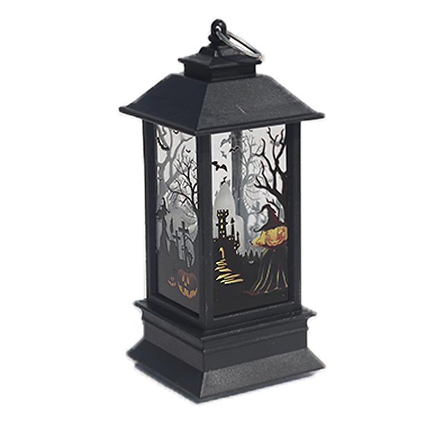 Linterna De Halloween Linterna Decorativa Multipropósito Luz De Vela Electrónica Alimentada Por Batería Con Anillo Para Decoración De Fiesta De Festival En Casa Guardurnaity HA027909-03