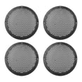 thumbnail image 1 of Altavoz Grill X AUTOHAUX de 6,49 pulgadas de plástico negro para coches, 4 unidades, 1 of 7