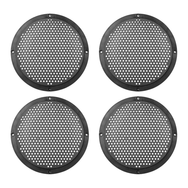 Altavoz Grill X AUTOHAUX de 6,49 pulgadas de plástico negro para coches, 4 unidades
