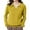Yellow, variant on Gkeoshab Women Fall Clothes Women's Sweater, Button Neck Long Sleeve Pullover with Refined Design for Elegant Casual Wear and Sophisticated Layering Beneath Jackets Beige L