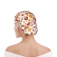 thumbnail image 6 of Gaeub Fall 70s Groovy Hippie Shower Caps for Women Men,Double Waterproof Layers Bathing Hat,Elastic and Reusable Bath Caps, 6 of 7