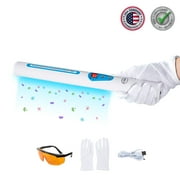UV Light Sanitizer Wand - USA Professional Grade Portable UVC Sanitizer Lamp for Sanitizing Home, Office, Hotel, Salon, Car, School - Lab Certified and EPA Registered - Includes Safety Glasses, Gloves