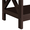 thumbnail image 4 of Yaheetech 3-Tier Wooden Console Table with Power Outlet, Espresso, 4 of 9