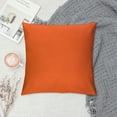 thumbnail image 2 of PHYHOO Short Plush Pillow Covers Bright Orange Square Pillow Case for Bedroom, Sofa, Car Decoration Both Sides (Bright Orange), 2 of 5