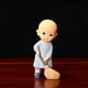 thumbnail image 5 of Mesa de té decorativa Monk Home, ideal para el salón o la sala de estar. Diseño zen pequeño, plegable, con base de madera y estructura de dos niveles. Perfecta para relajarse en el, 5 of 8