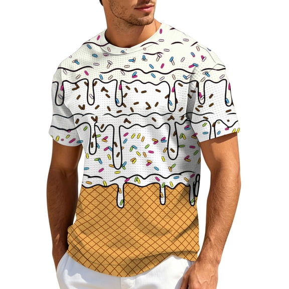 Mens Golf Shirts Ice Knit Short Sleeve Light Comfort Ribbed Tops for Men,White,L