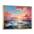 thumbnail image 2 of Designart "Coastal Sky Infinite Azure Collage I" Nautical & Beach Floater Framed Wall Decor, 2 of 7