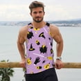 thumbnail image 6 of KLL Cute Halloween Print Men's Muscle Gym Workout Stringer Tank Tops Bodybuilding Fitness T-Shirts Tank Tops Men-Medium, 6 of 7