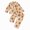Khaki, variant on Pandaie Toddler Boys Girls Christmas Pajama Set Gingerbread Print Loungewear Lapel Button Home Sleepwear Khaki,12-18 Months