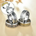 thumbnail image 4 of Minnieouse Anillo para hombre, joyería de mano portátil chapada en acero inoxidable, decoración de vestimenta informal, círculo, regalo para Ropa, zapatos y accesorios Miscelánea Plata Talla 8, 4 of 6